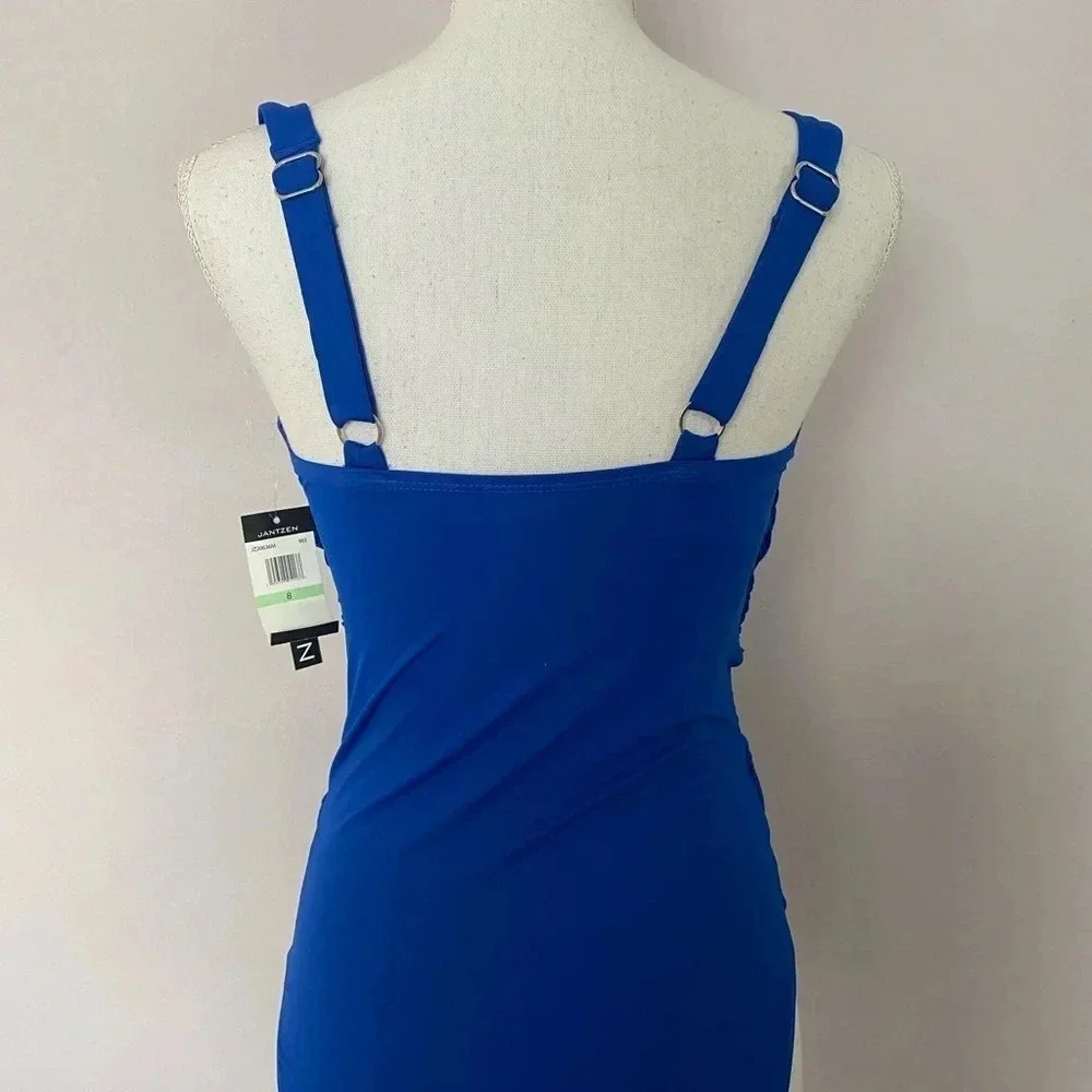 Jantzen Royal Blue One Piece Swimsuit Size 8